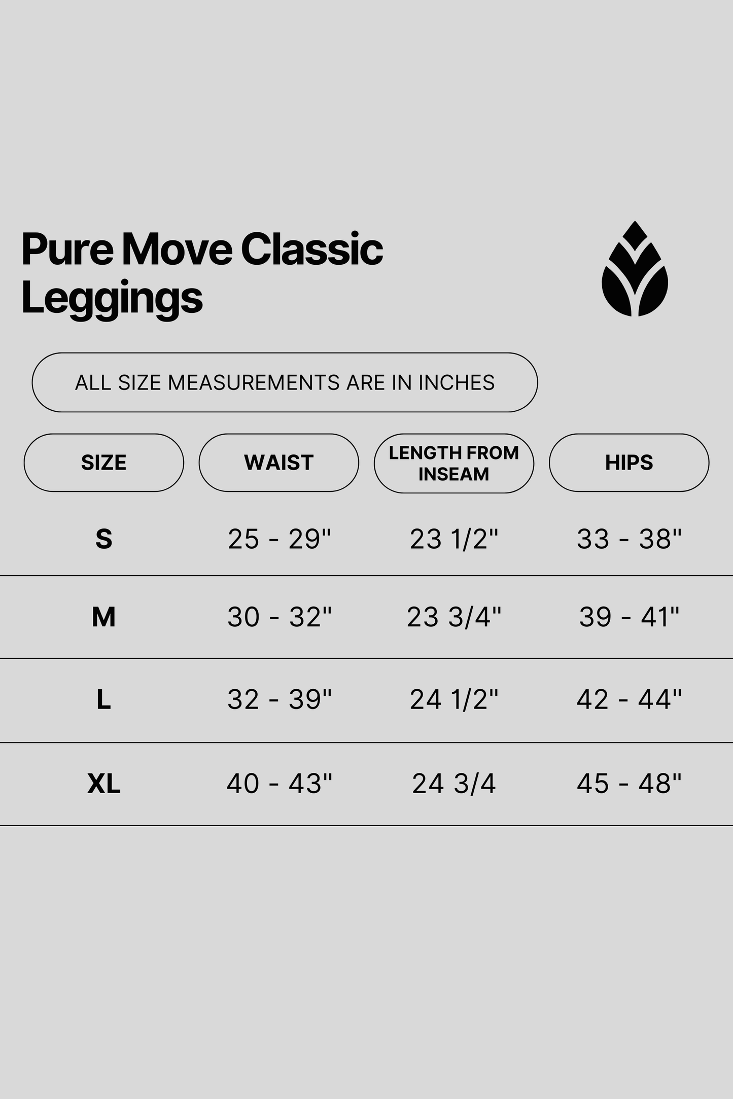 Pure Move Classic Leggings - Black