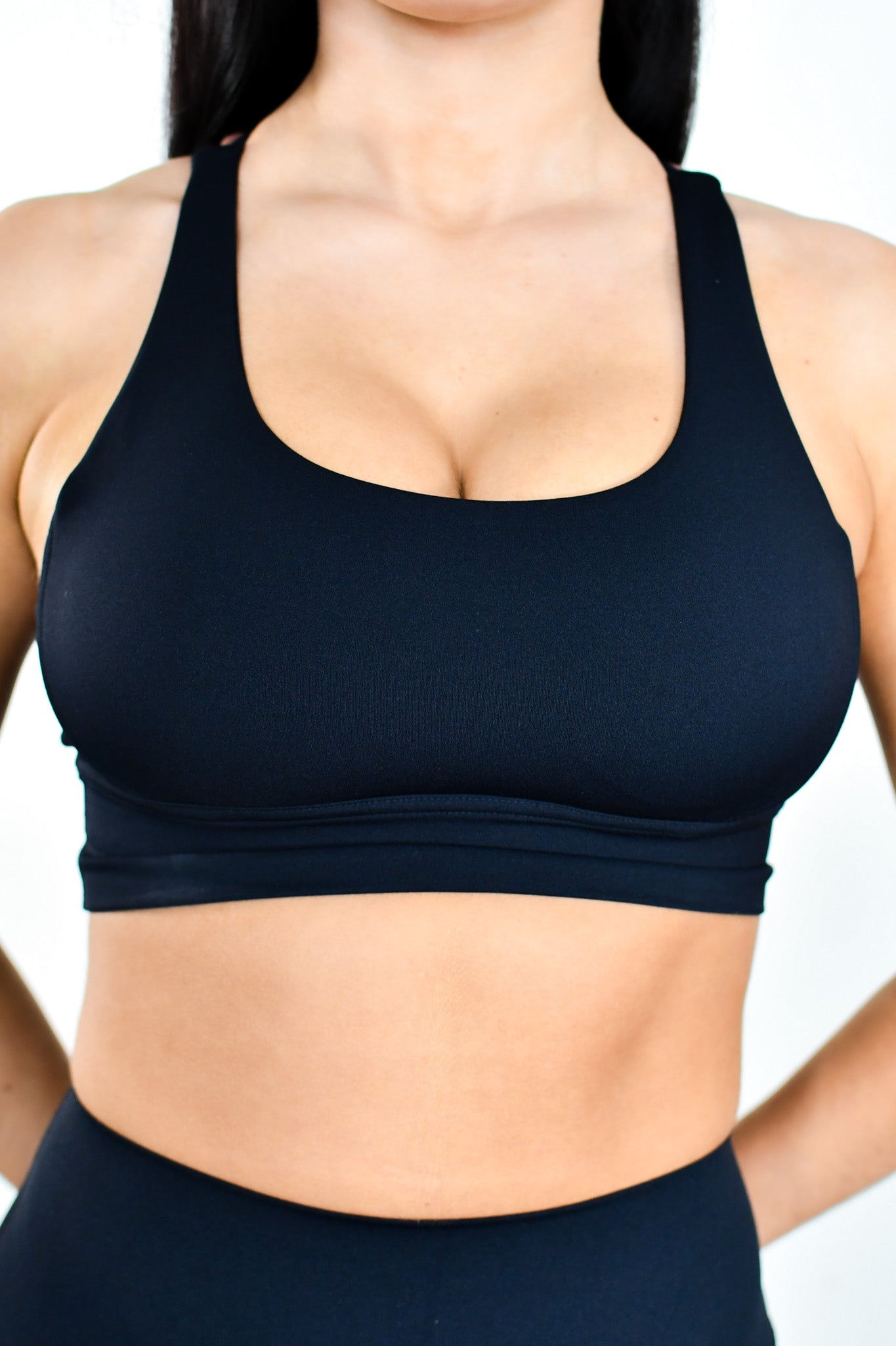 Pure Move Cross Back Bra - Black