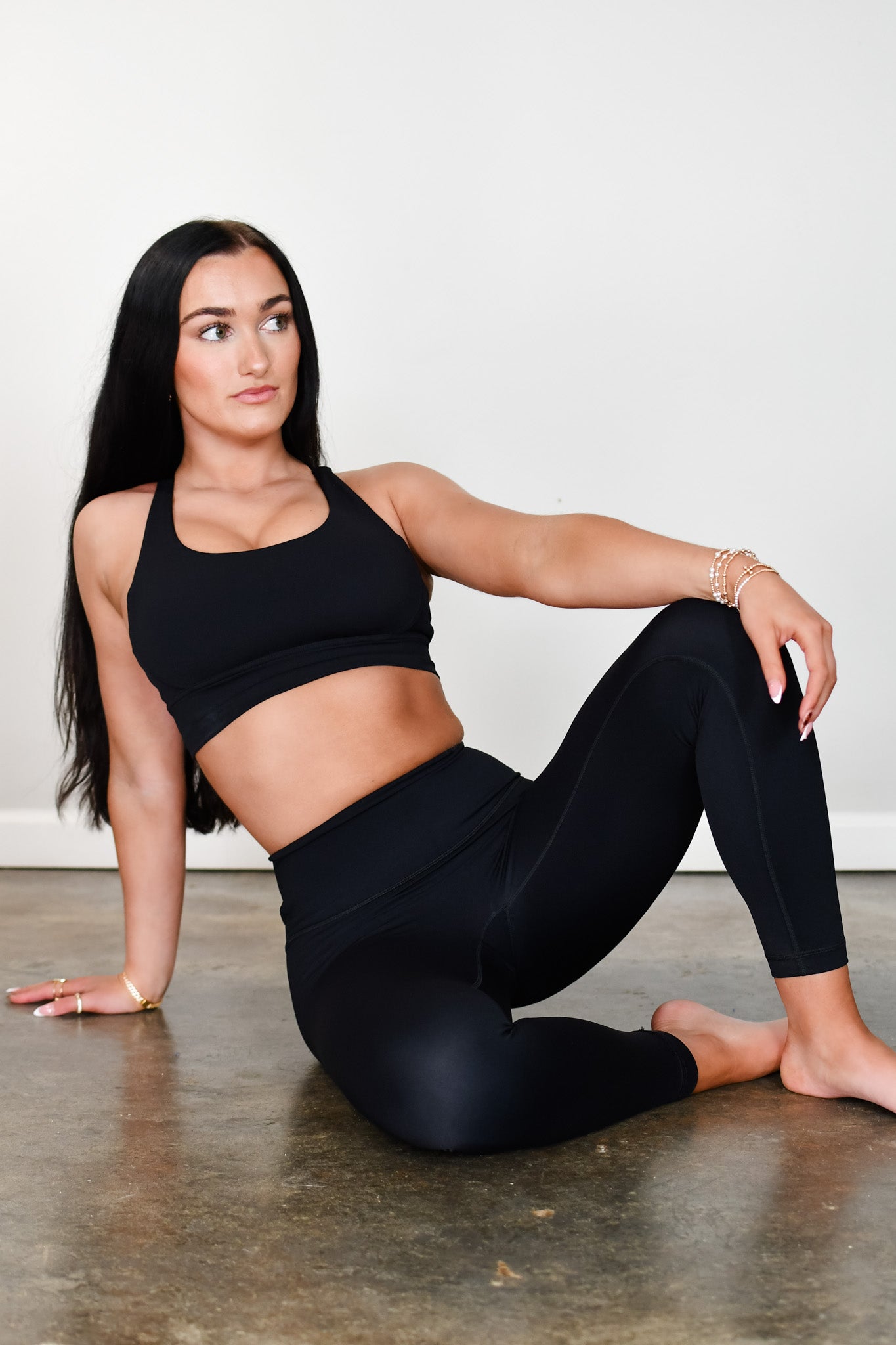 Pure Move Cross Back Bra - Black