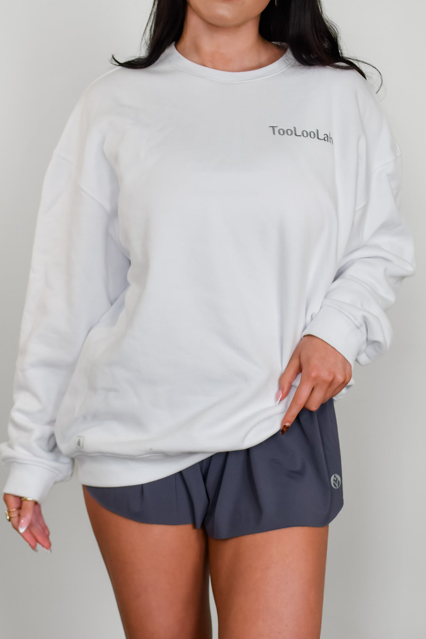 Baseline Embroidered Sweatshirt - White