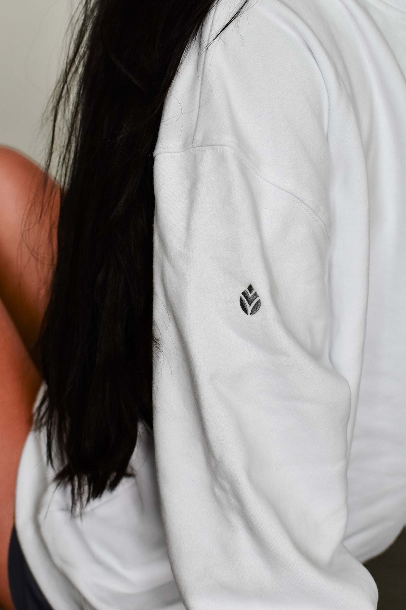 Baseline Embroidered Sweatshirt - White
