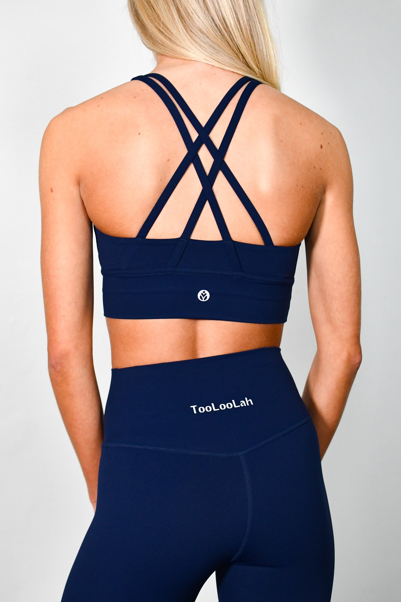 Pure Move Cross Back Bra - Navy