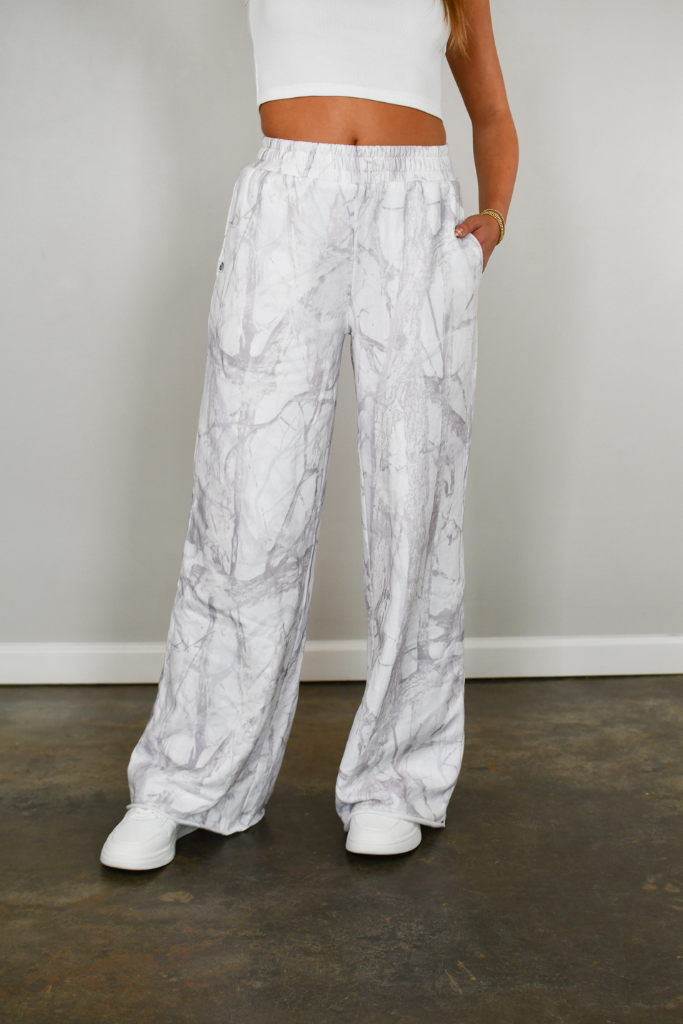 Baseline Straight Leg Joggers - White Camo