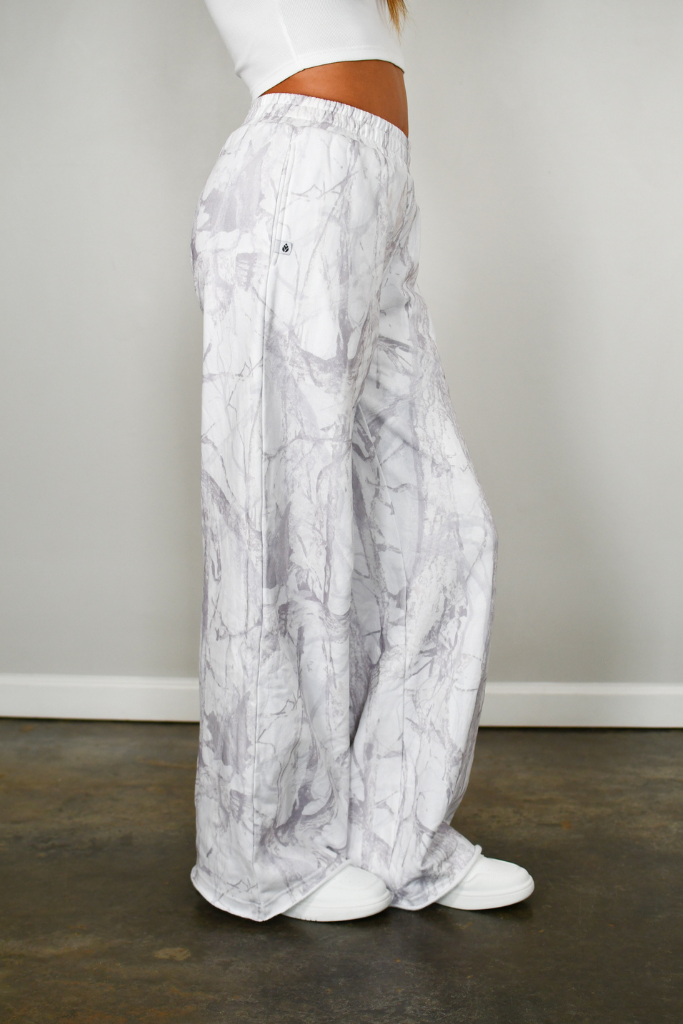 Baseline Straight Leg Joggers - White Camo