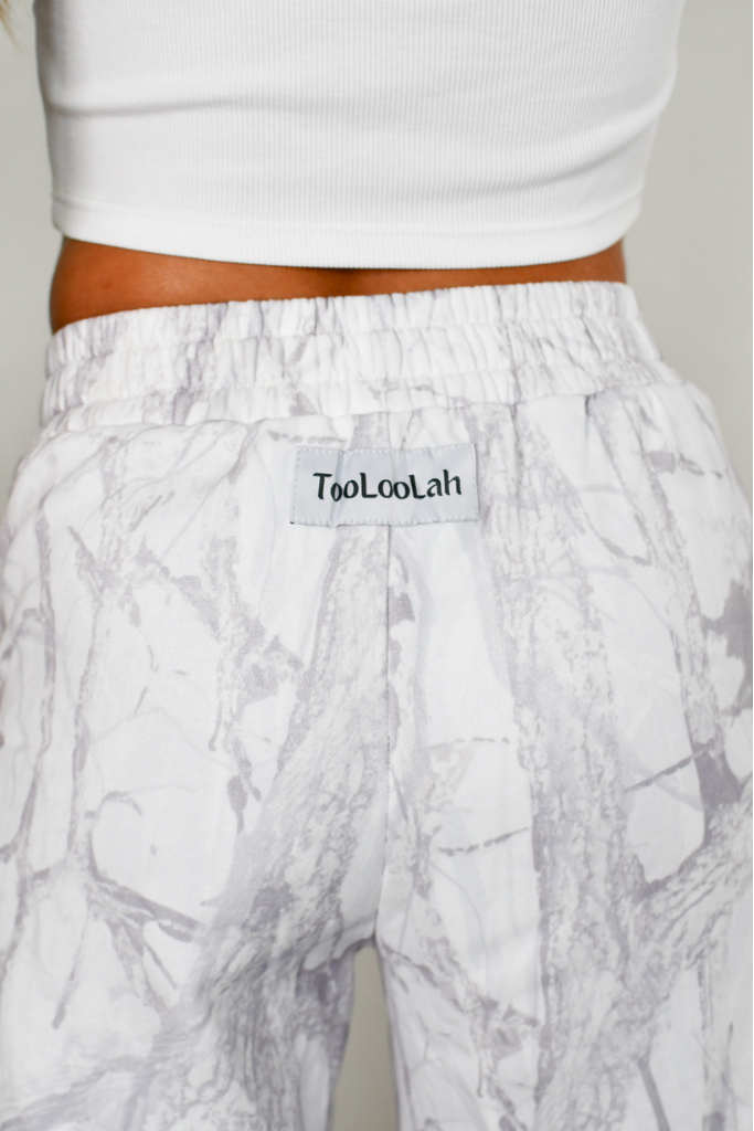Baseline Straight Leg Joggers - White Camo