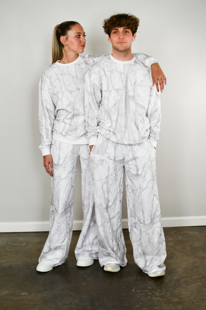 Baseline Crewneck Sweatshirt - White Camo