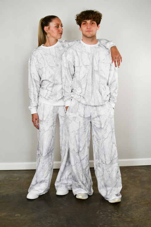 Baseline Crewneck Sweatshirt - White Camo