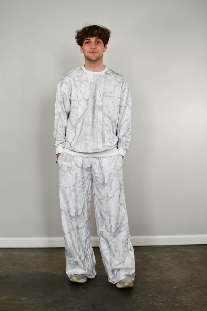 Baseline Crewneck Sweatshirt - White Camo