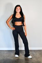 The Core Flare Leggings - Black