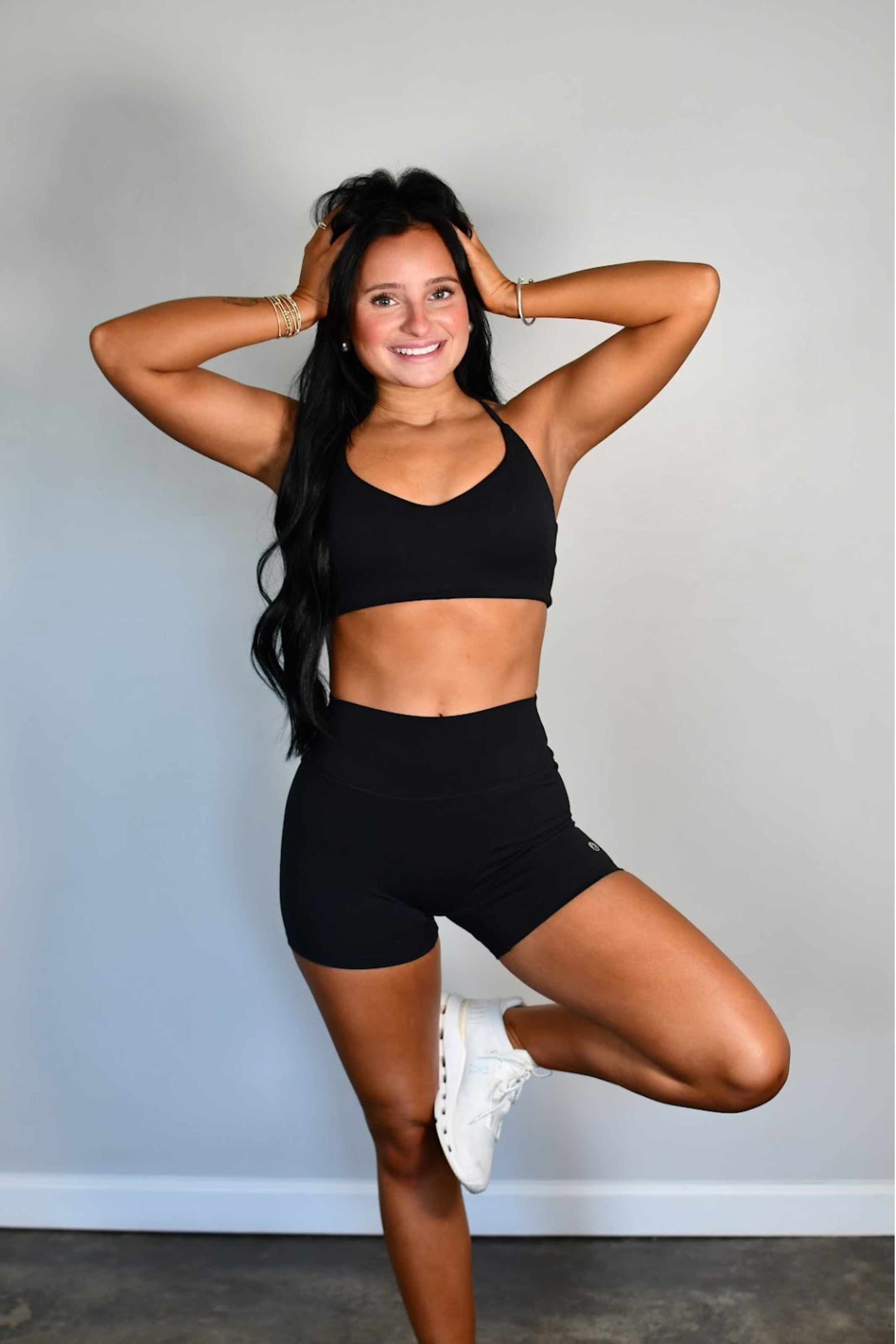 The Core Racerback Bra - Black