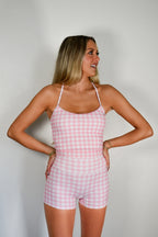 Pivot Gingham Tank - Pink