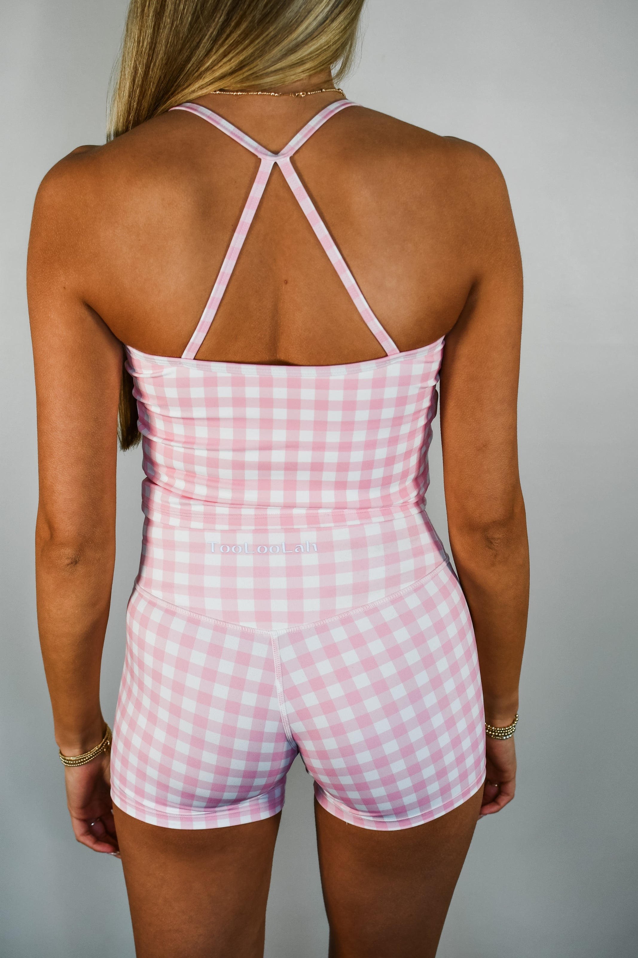 Pivot Gingham Tank - Pink
