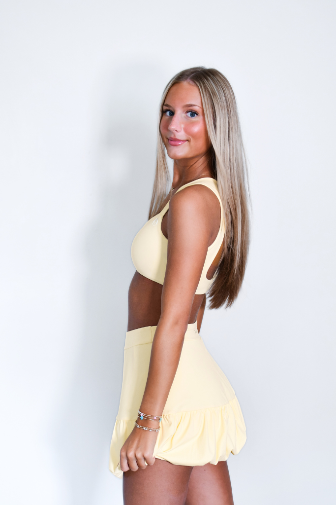 Court Crush Bubble Skort - Butter Yellow