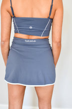 Outline Contrast Shorty Skort - Slate Grey