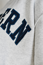 (PREORDER) Southern Mock Neck Sweatshirt - Heather Grey