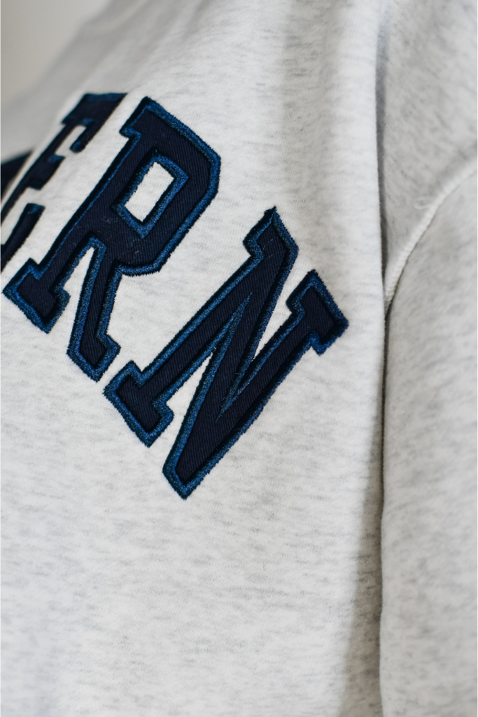 (PREORDER) Southern Mock Neck Sweatshirt - Heather Grey