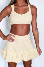 Court Crush Bubble Skort - Butter Yellow