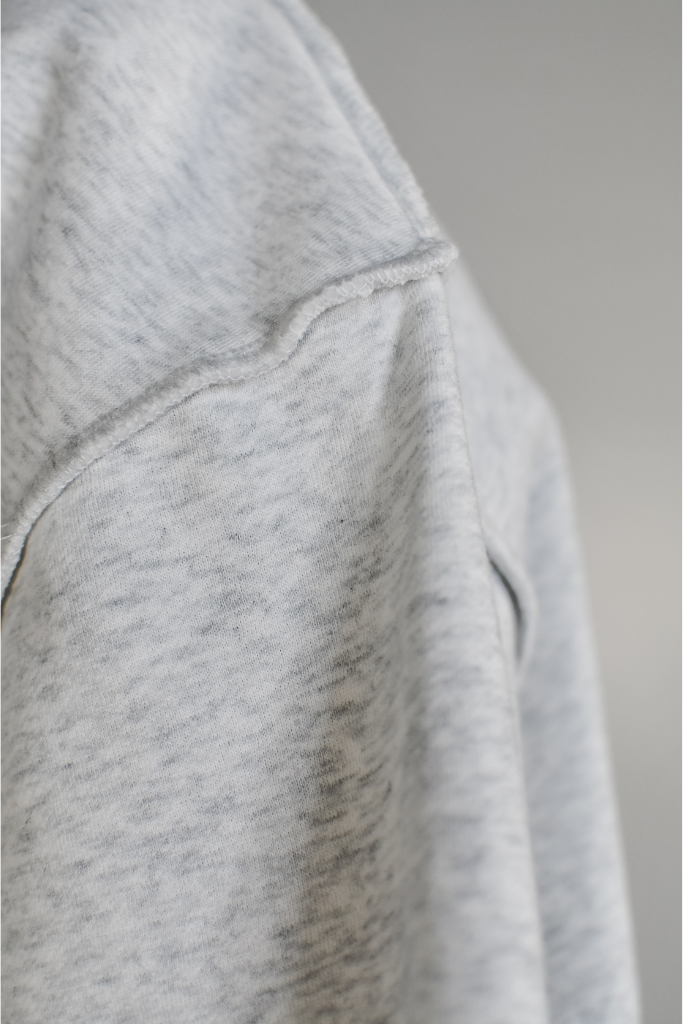 (PREORDER) Southern Mock Neck Sweatshirt - Heather Grey