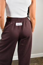 Baseline Straight Leg Joggers - Chocolate