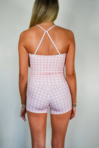 Pivot Gingham Tank - Pink