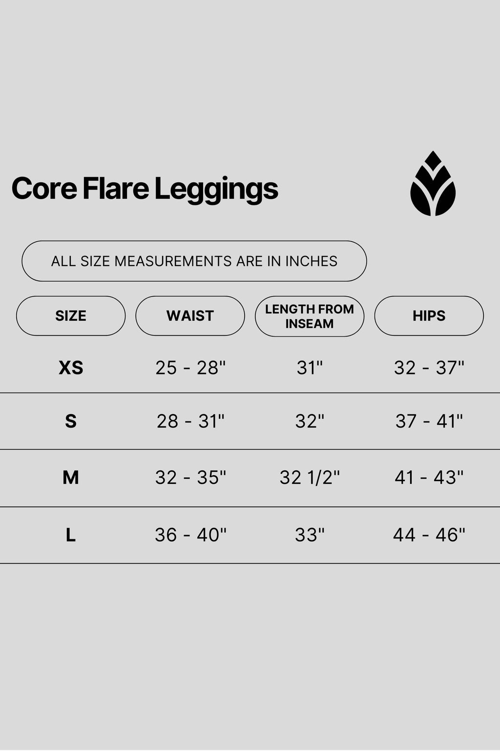 The Core Flare Leggings - Black