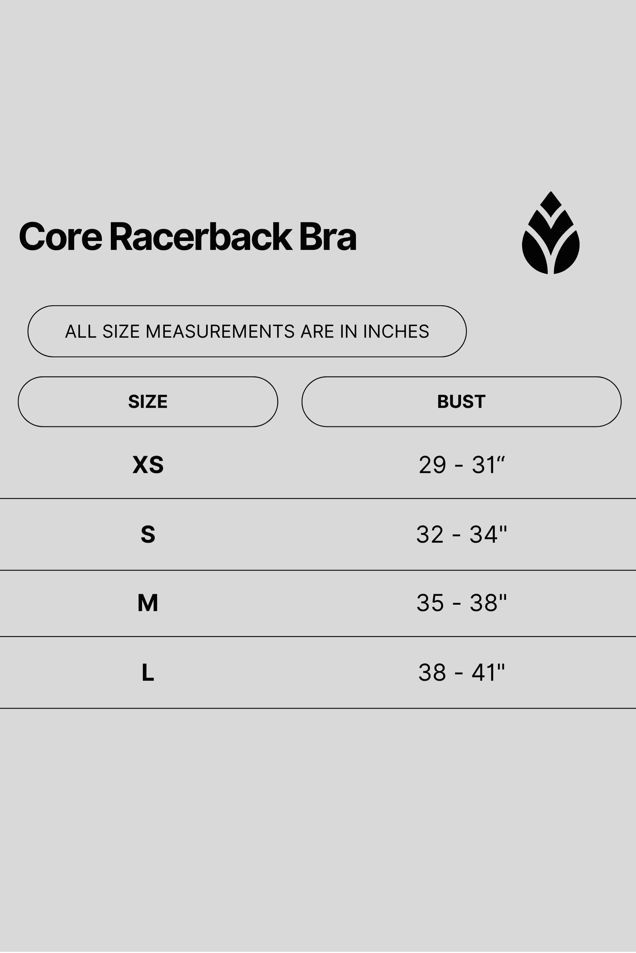 The Core Racerback Bra - Black