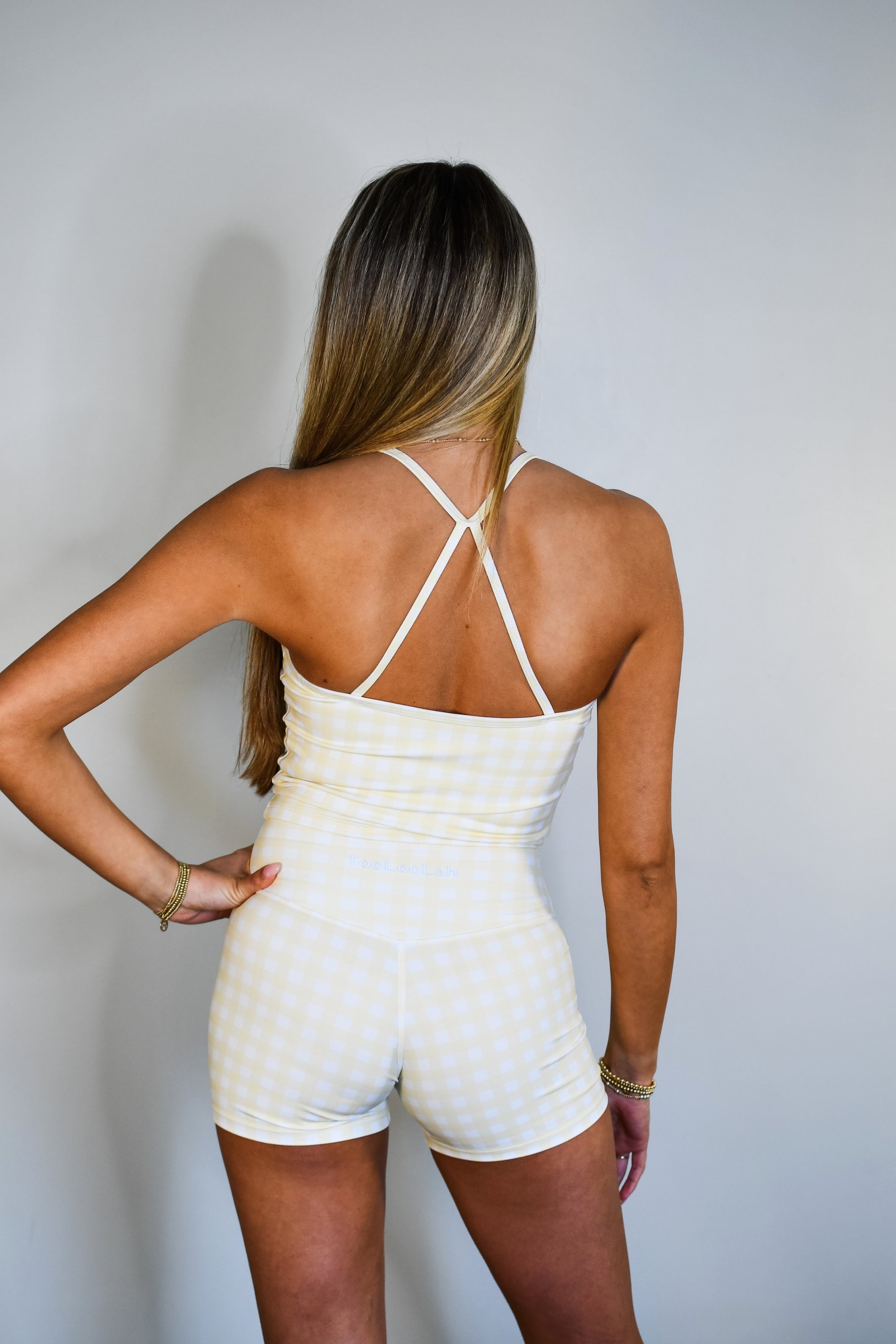 Pivot Gingham Tank - Yellow