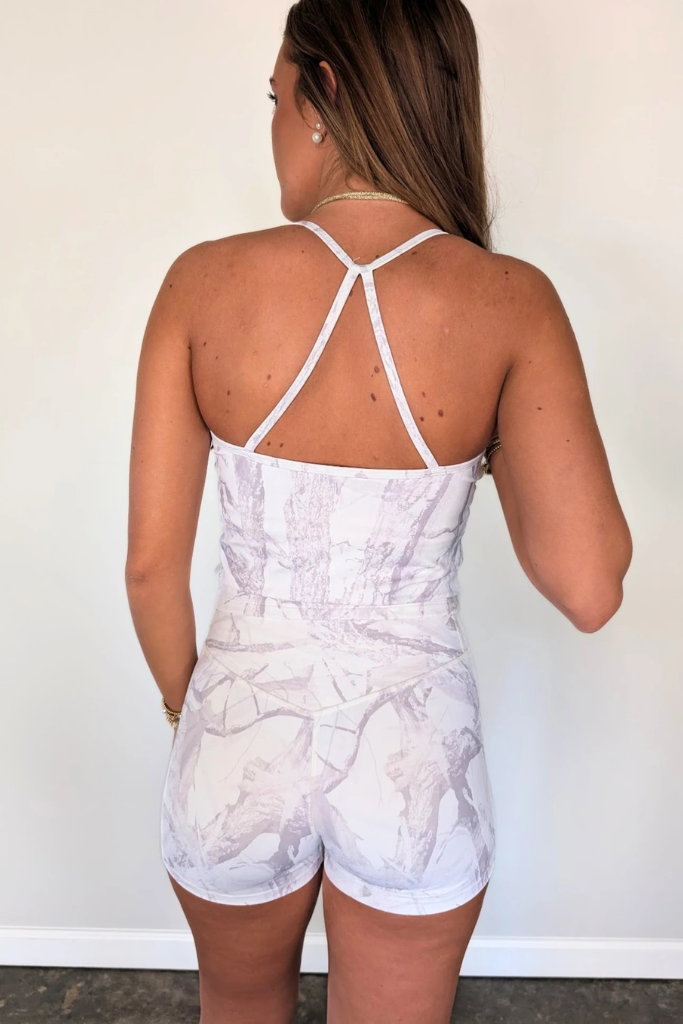 Pivot Biker Shorts - White Camo