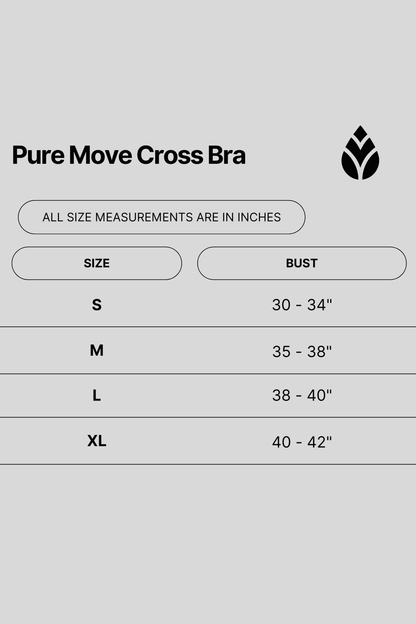 Pure Move Cross Back Bra - Navy
