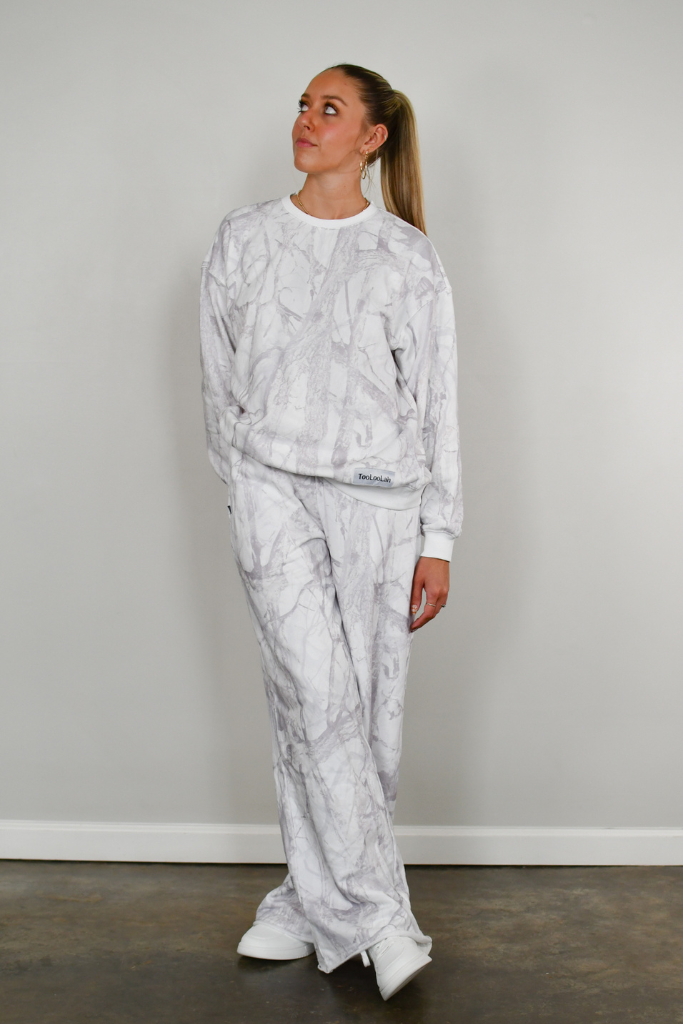 Baseline Straight Leg Joggers - White Camo