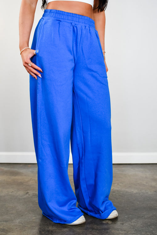 Baseline Straight Leg Joggers - Royal Blue