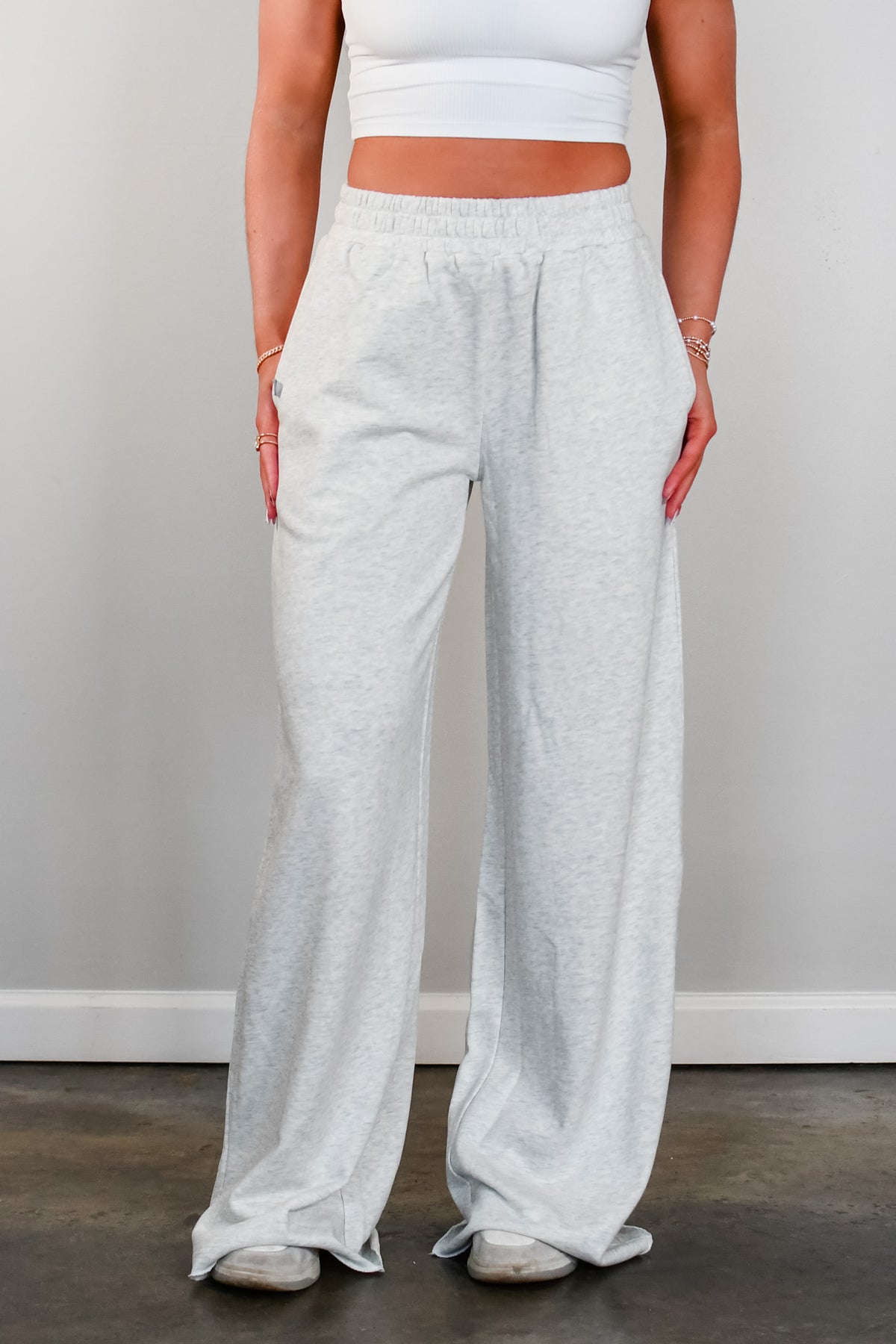 Baseline Straight Leg Joggers - Heather Grey