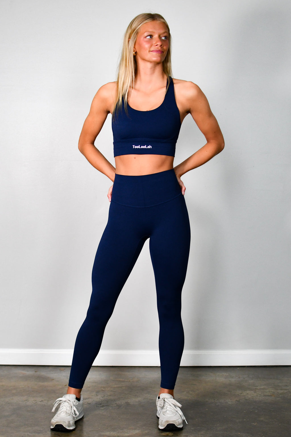 Pure Move Cross Back Bra - Navy