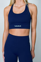 Pure Move Cross Back Bra - Navy