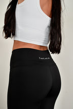 Cross Form Flare Leggings - Black