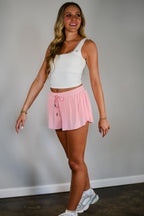 Flutter Away Butterfly Shorts - Petal Pink