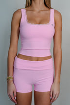 Luxe Lace Shorts - Pink