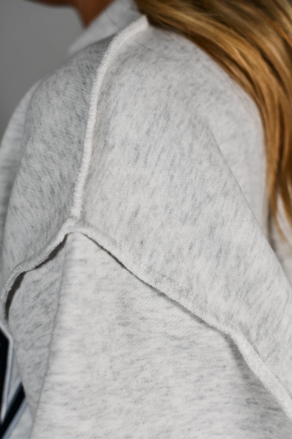 Classic Southern Mock Neck Sweatshirt - Heather Grey