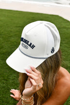 Braided Mesh Trucker Hat - Navy