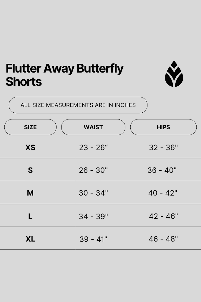 Flutter Away Butterfly Shorts - Navy