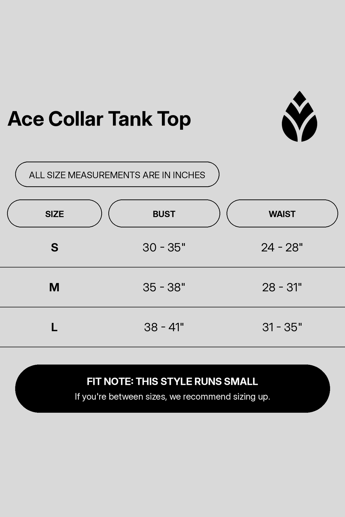 ace-collar-tank-top size chart