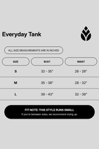 everyday-tank size chart