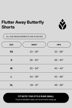 flutter-away-butterfly-shorts size chart