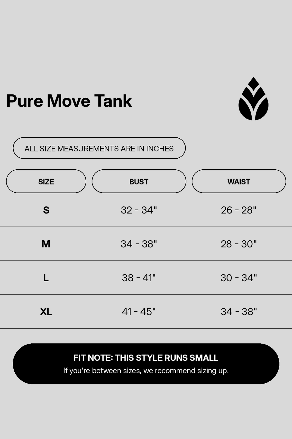 pure-move-tank size chart